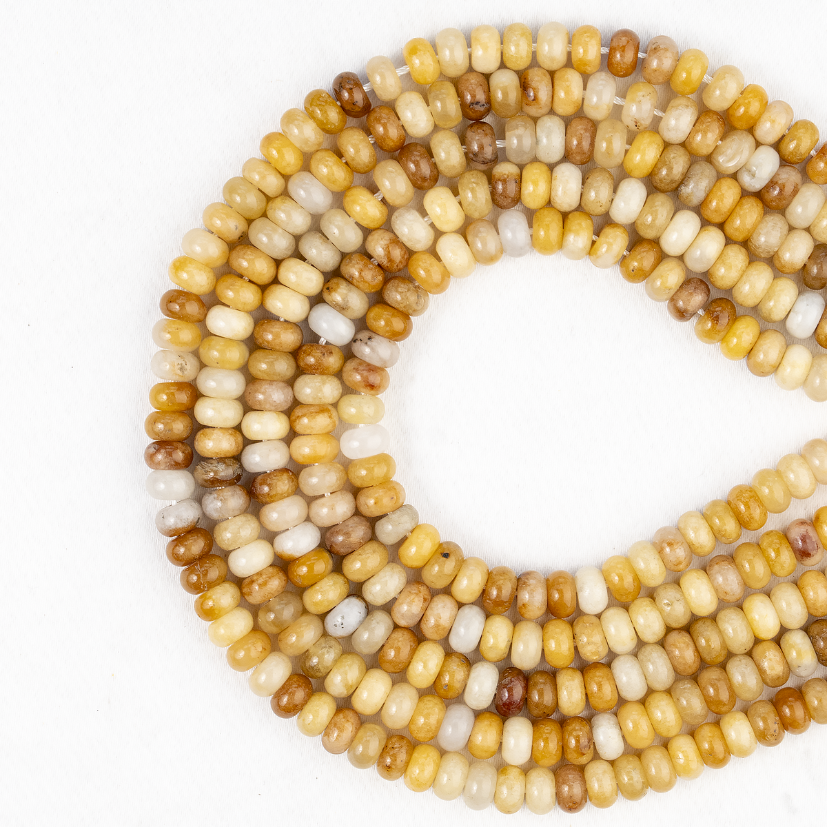Yellow Aventurine Rondelle Beads, Crystal Beads for Jewelry.  DestGlow