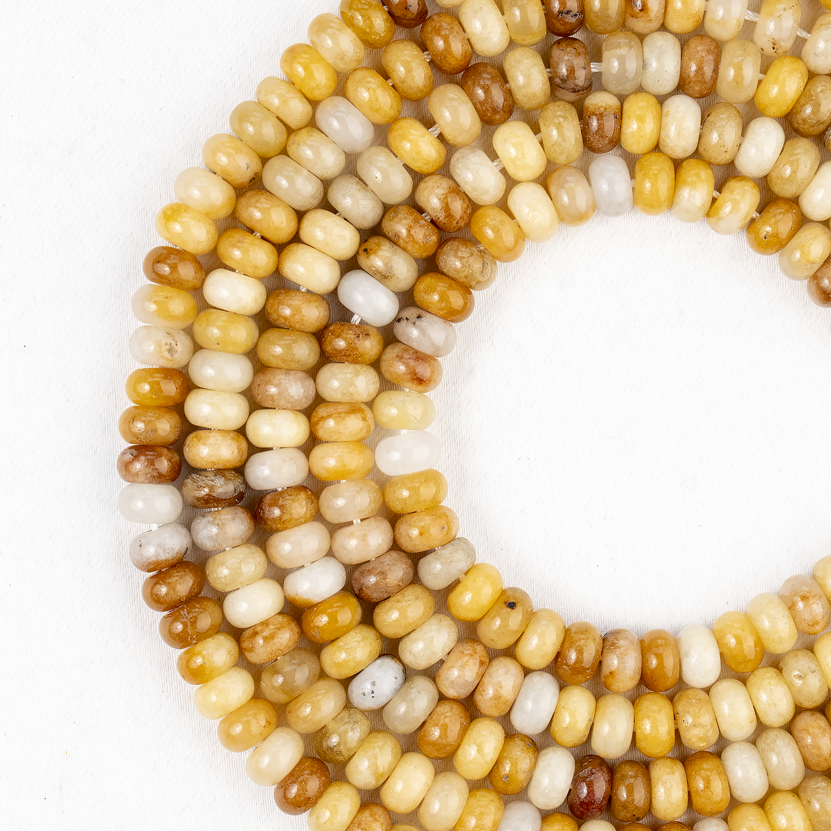Yellow Aventurine Rondelle Beads, Crystal Beads for Jewelry.  DestGlow