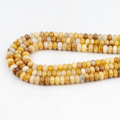 Yellow Aventurine Rondelle Beads, Crystal Beads for Jewelry.  DestGlow