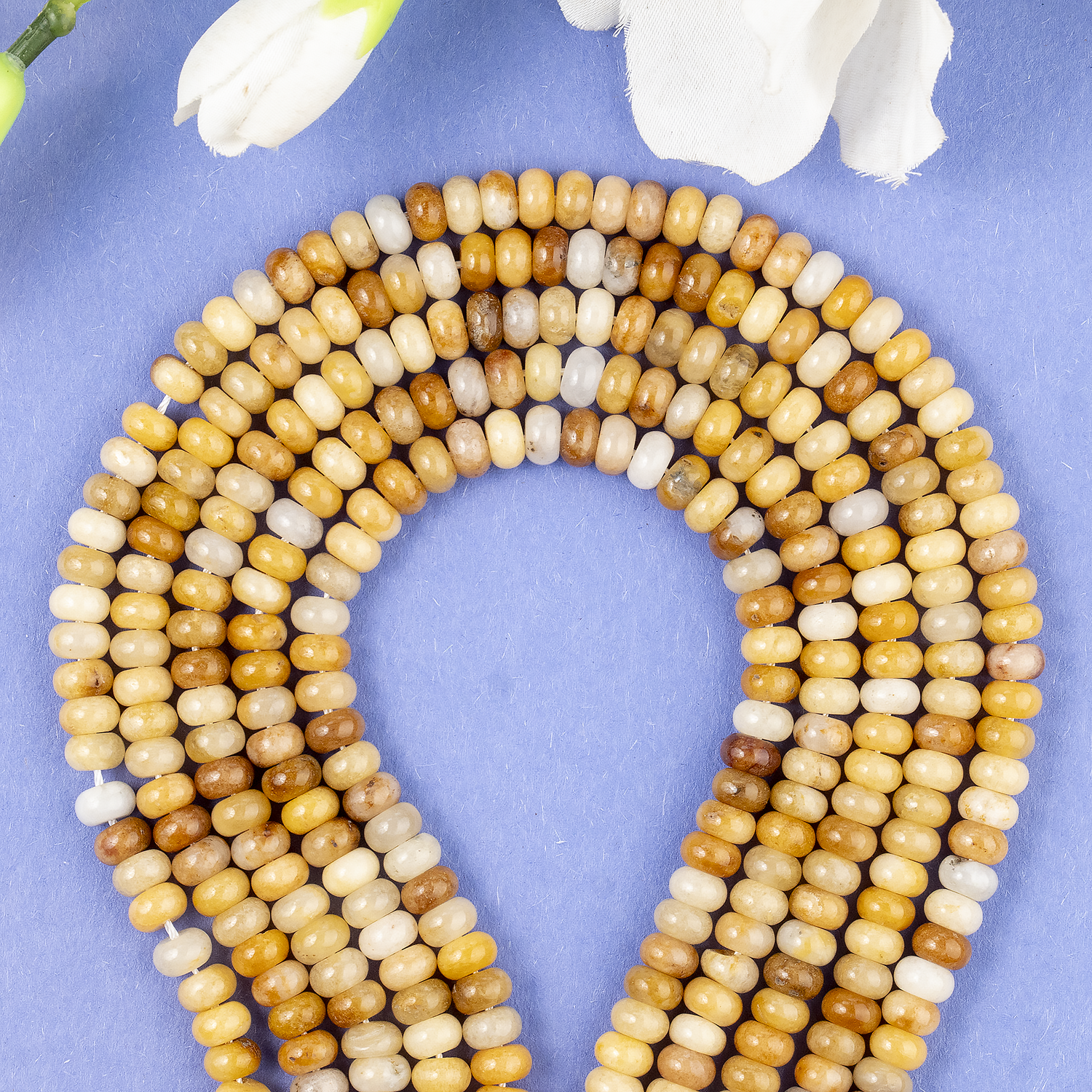 Yellow Aventurine Rondelle Beads, Crystal Beads for Jewelry.  DestGlow