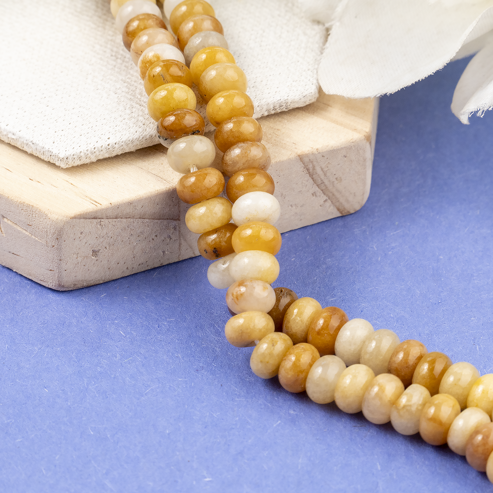 Yellow Aventurine Rondelle Beads, Crystal Beads for Jewelry.  DestGlow