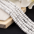 Howlite Rondelle Beads, Crystal Beads for Jewelry.  DestGlow