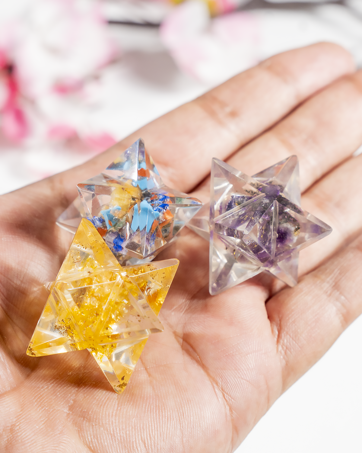 Crystal Merkaba Stars, Crystal Grid, Energy Healing Sacred Geometry Stars  DestGlow