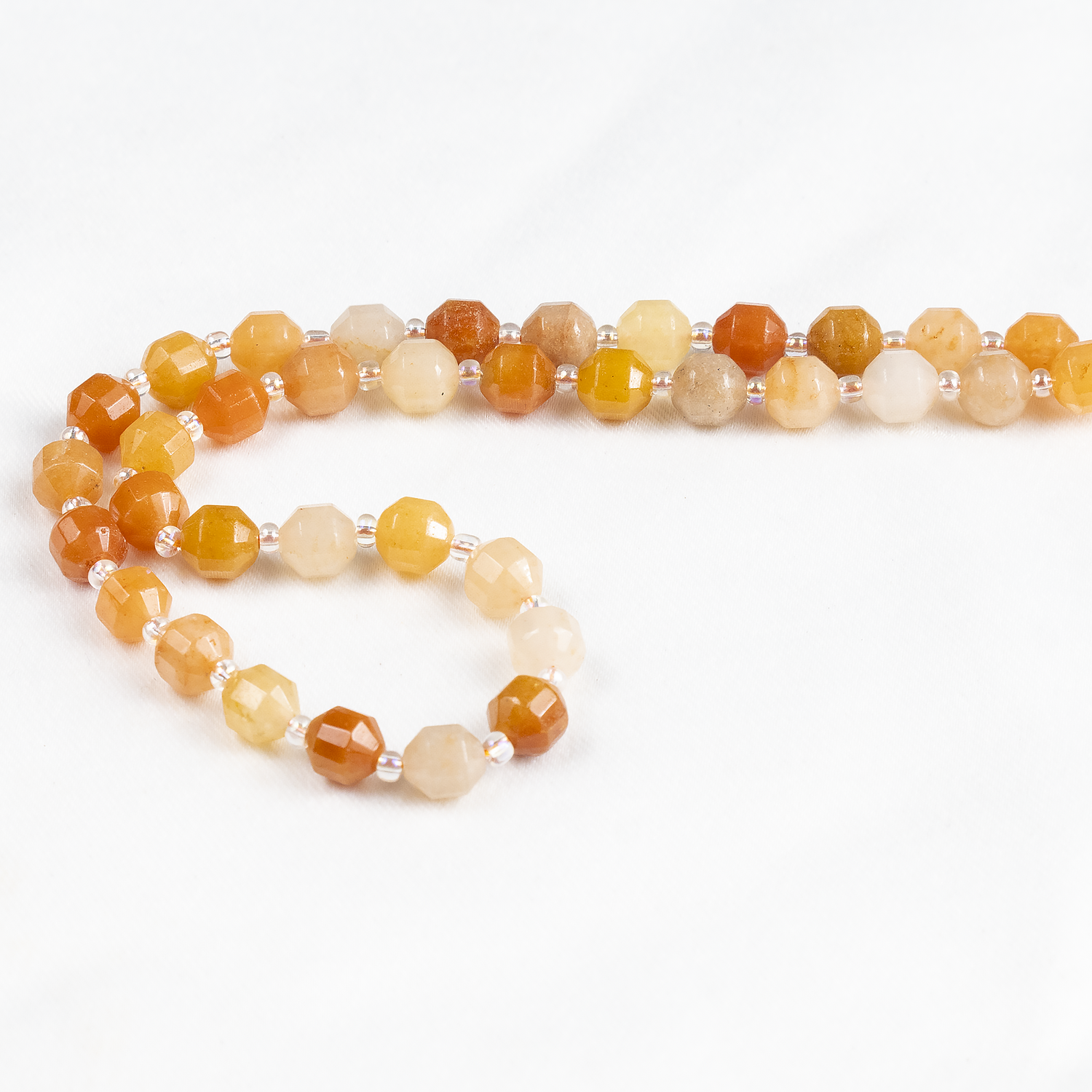 Red Aventurine Faceted Prism Cut Beads For Jewelry Making