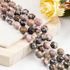 Rhodonite Faceted Prism Cut Beads For Jewelry Making  DestGlow