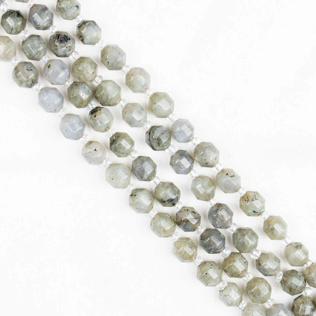 Labradorite Faceted Prism Cut Beads For Jewelry Making  DestGlow