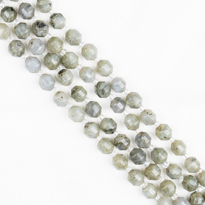 Labradorite Faceted Prism Cut Beads For Jewelry Making  DestGlow