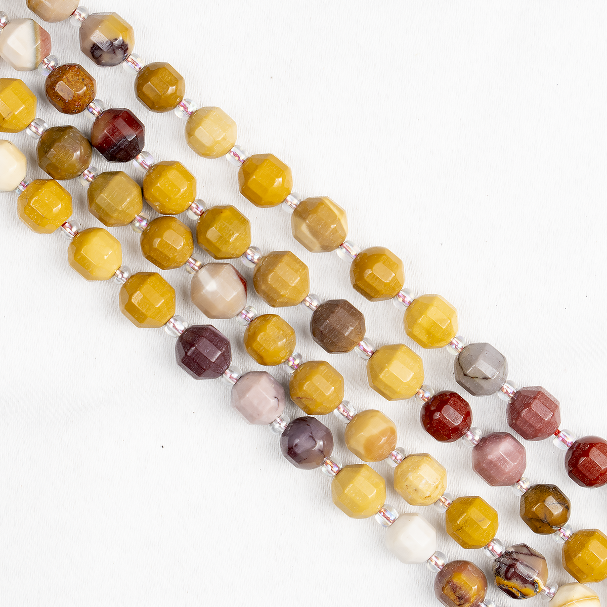 Mookaite Faceted Prism Cut Beads For Jewelry Making Designs