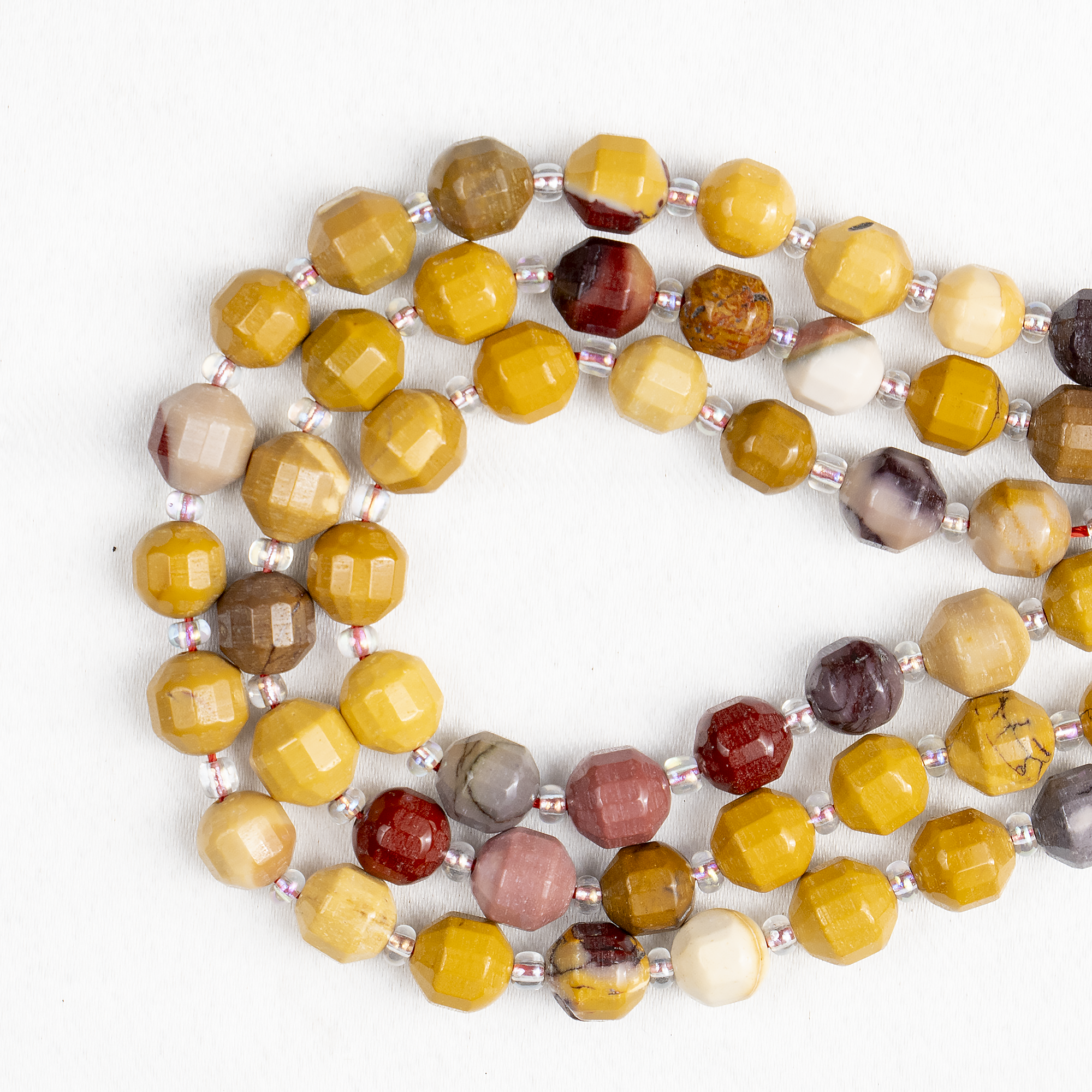 Mookaite Faceted Prism Cut Beads For Jewelry Making Designs
