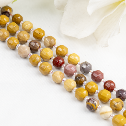 Mookaite Faceted Prism Cut Beads For Jewelry Making Designs