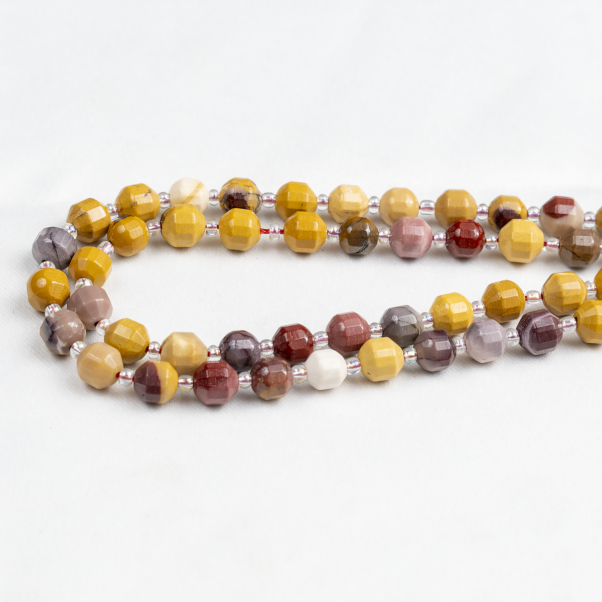 Mookaite Faceted Prism Cut Beads For Jewelry Making Designs  DestGlow