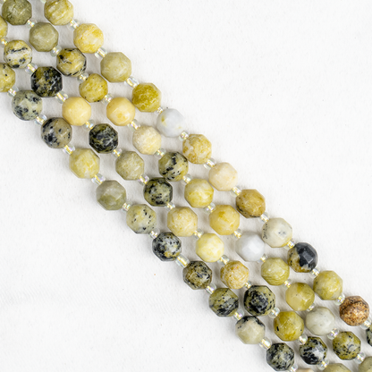 Serpentine Faceted Prism Cut Beads For Jewelry Making