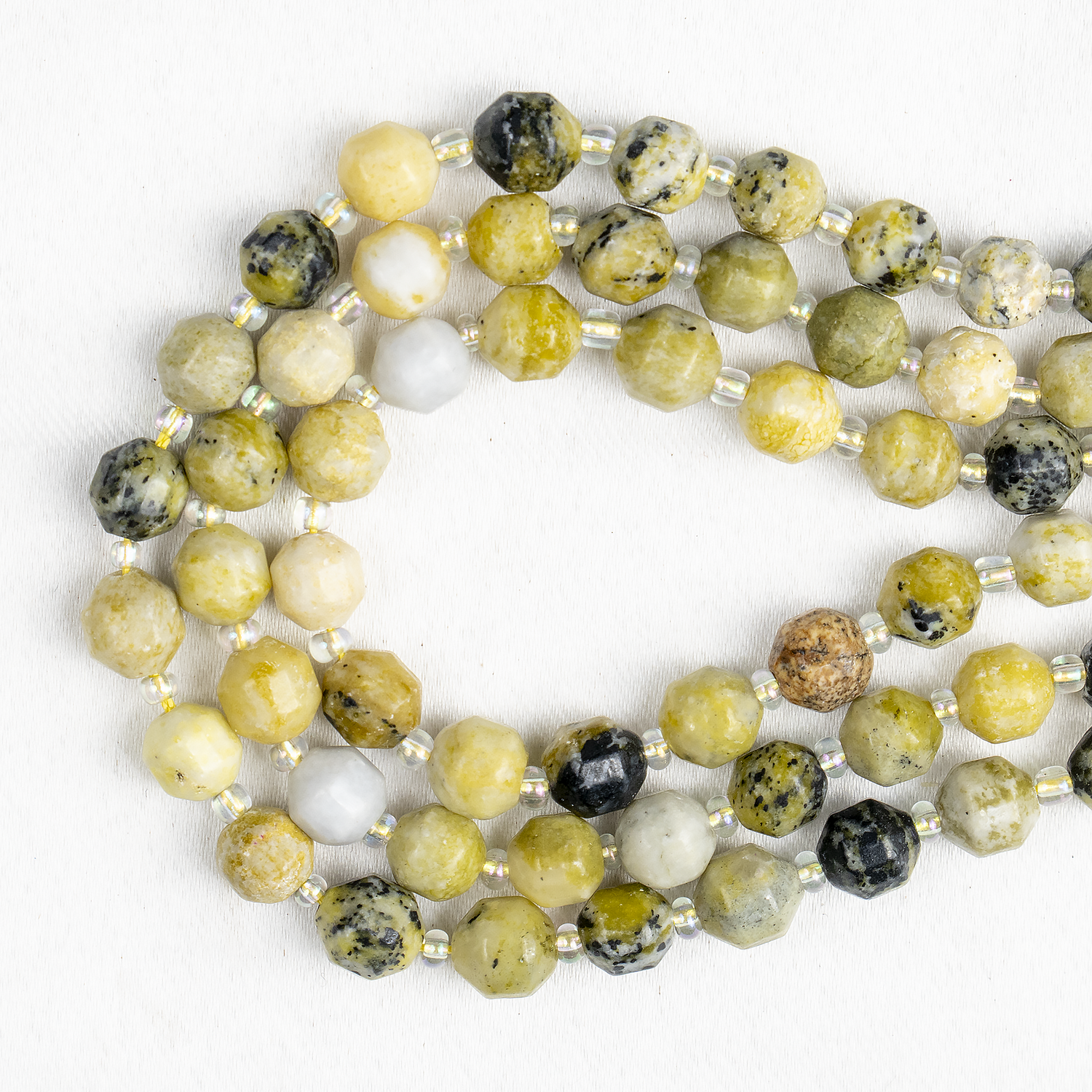 Serpentine Faceted Prism Cut Beads For Jewelry Making