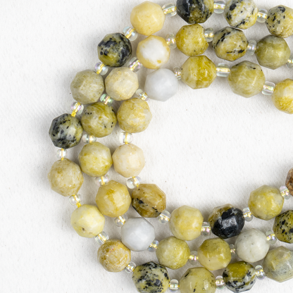 Serpentine Faceted Prism Cut Beads For Jewelry Making