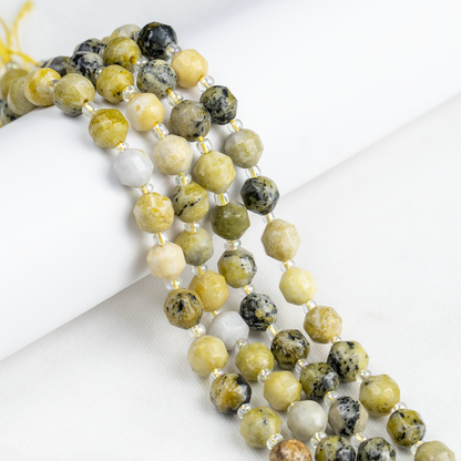 Serpentine Faceted Prism Cut Beads For Jewelry Making