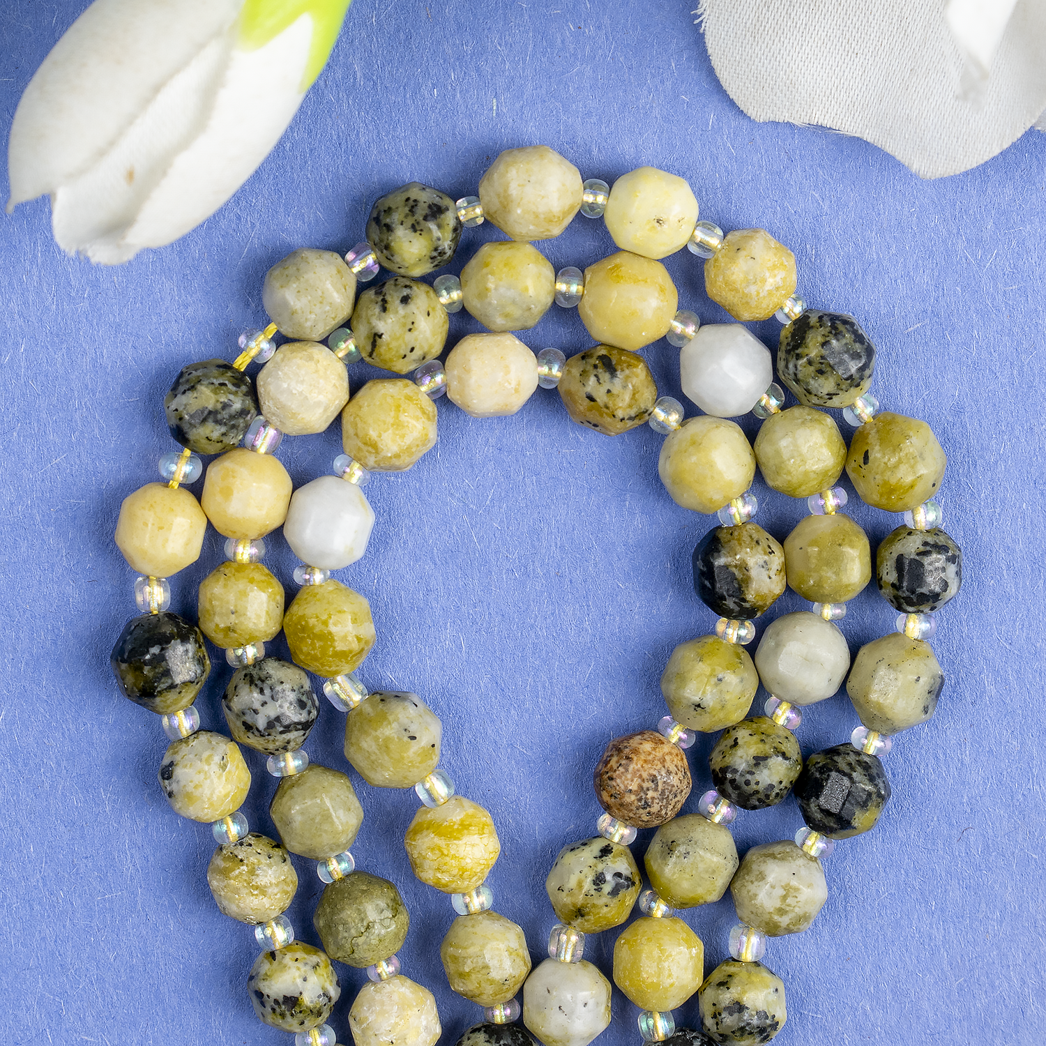 Serpentine Faceted Prism Cut Beads For Jewelry Making