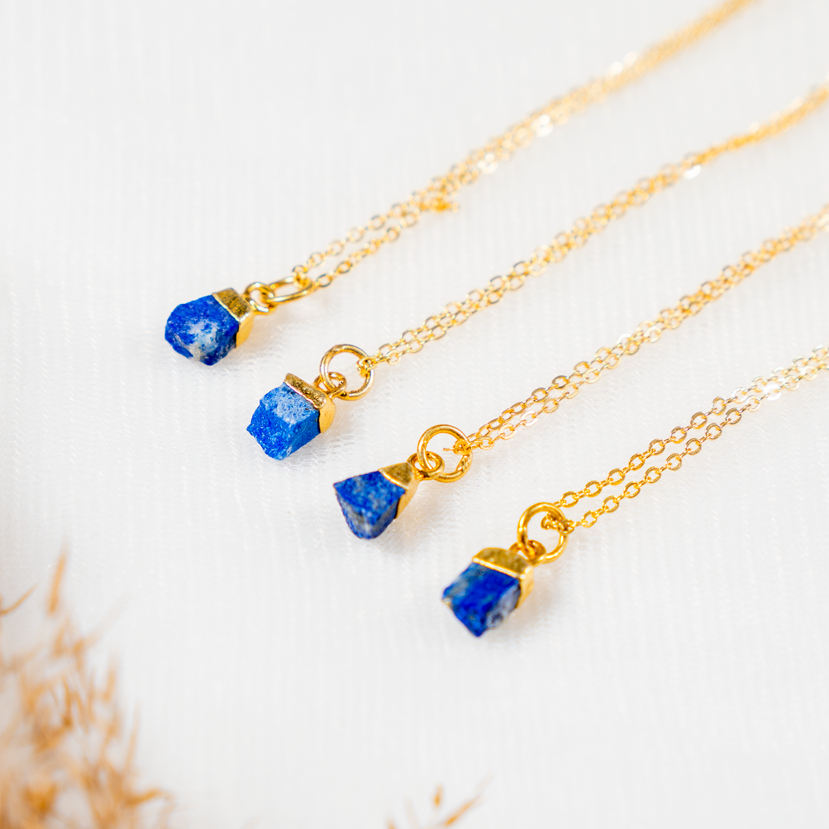 Lapis Lazuli Raw Crystal Necklace, Raw Gemstone Necklace.