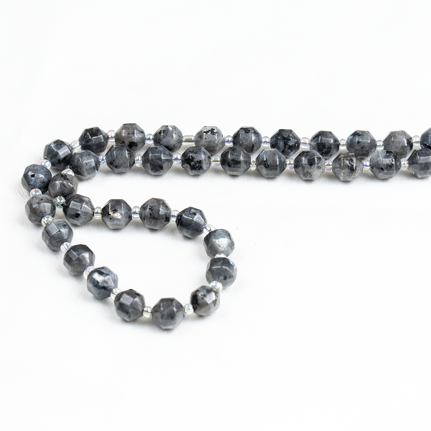 Larvikite Faceted Prism Cut Beads For Jewelry Making