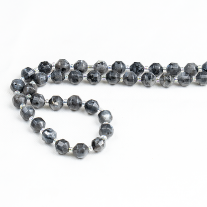 Larvikite Faceted Prism Cut Beads For Jewelry Making