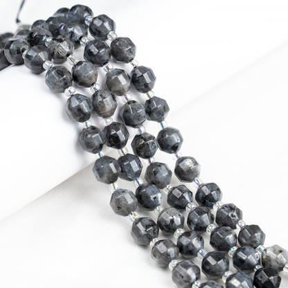 Larvikite Faceted Prism Cut Beads For Jewelry Making
