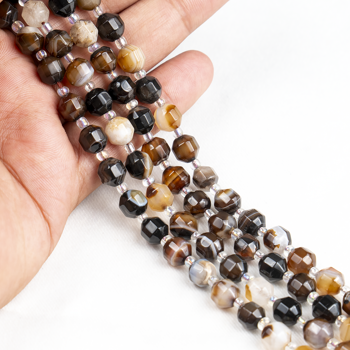 Black Sulemani Faceted Prism Cut Beads – For Jewelry Making