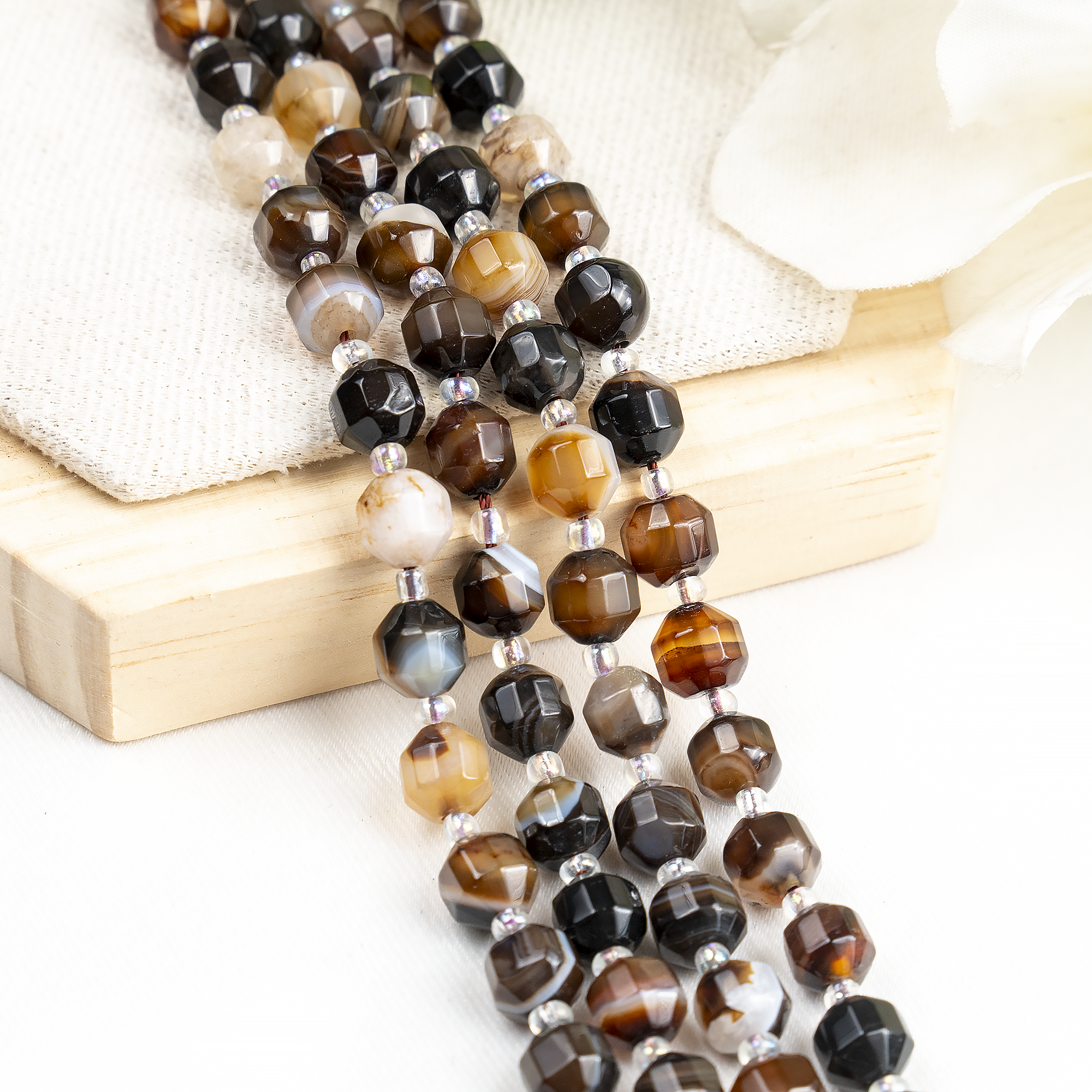 Black Sulemani Faceted Prism Cut Beads – For Jewelry Making