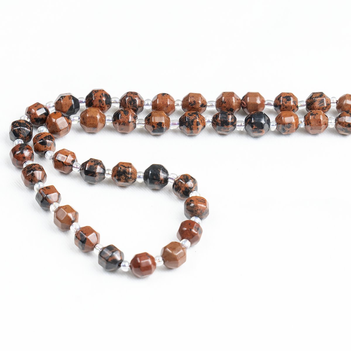 Mahogany Obsidian Faceted Prism Cut Beads For Jewelry Making
