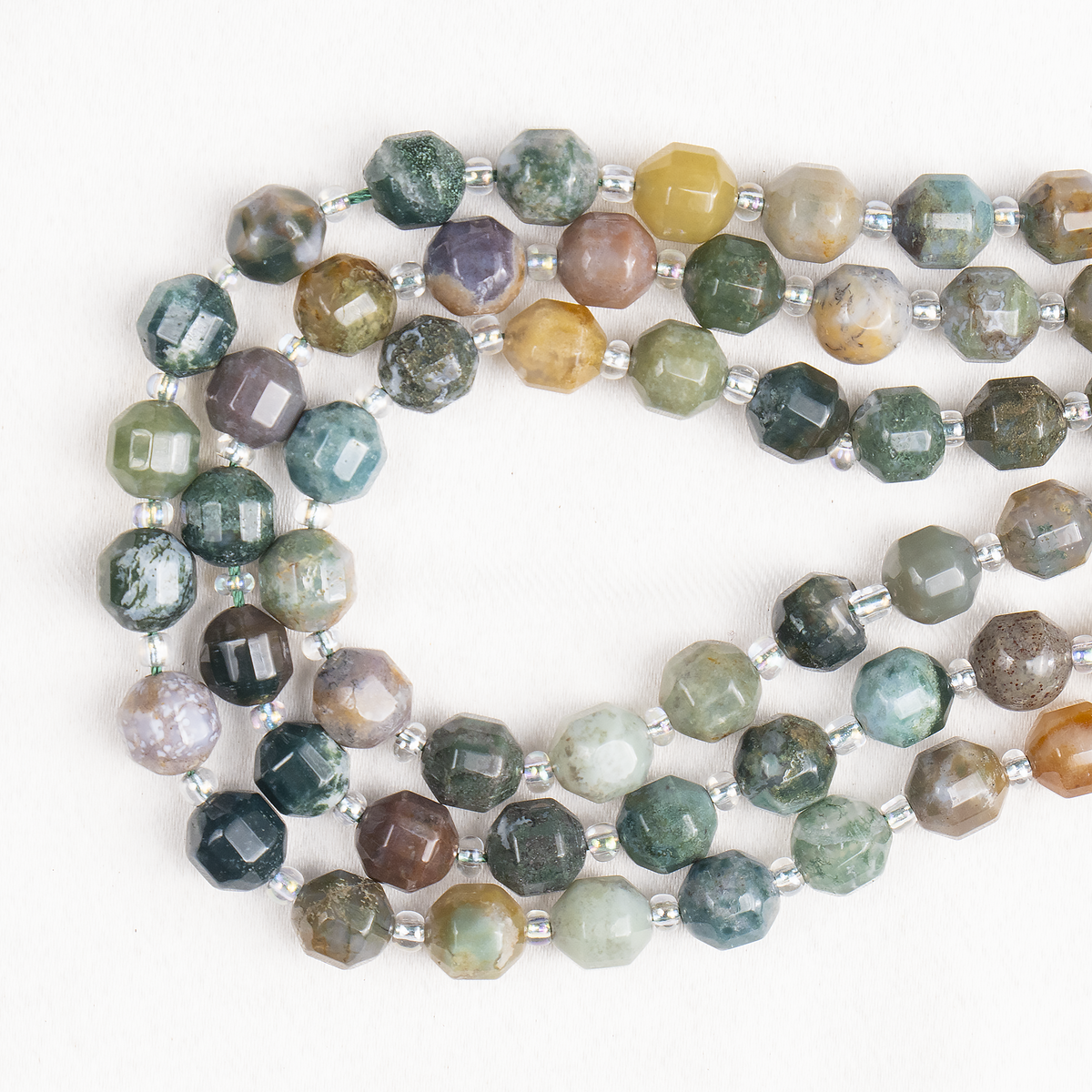 Fancy Jasper Faceted Prism Cut Beads For Jewelry Making