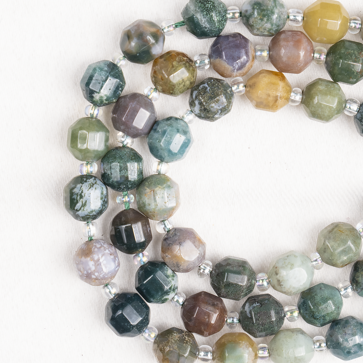 Fancy Jasper Faceted Prism Cut Beads For Jewelry Making