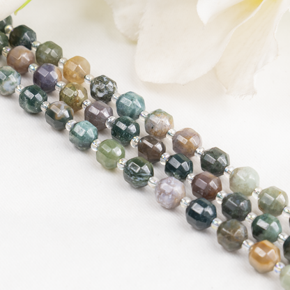 Fancy Jasper Faceted Prism Cut Beads For Jewelry Making
