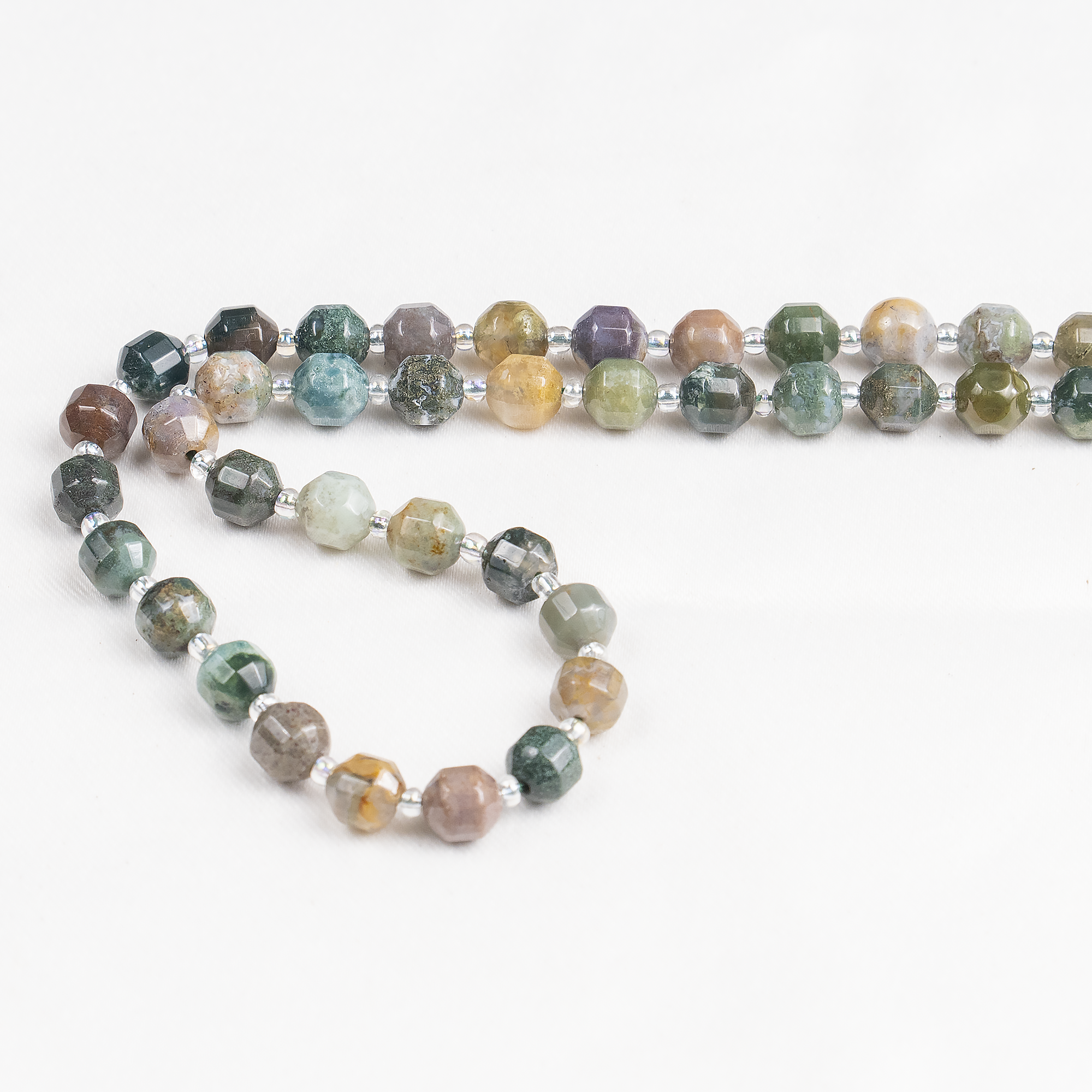 Fancy Jasper Faceted Prism Cut Beads For Jewelry Making