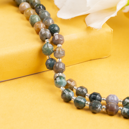 Fancy Jasper Faceted Prism Cut Beads For Jewelry Making