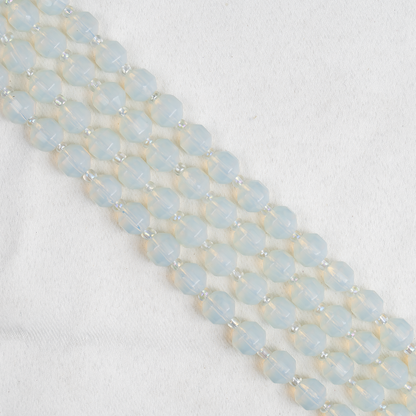 Opal Faceted Prism Cut Beads For Jewelry Making  DestGlow
