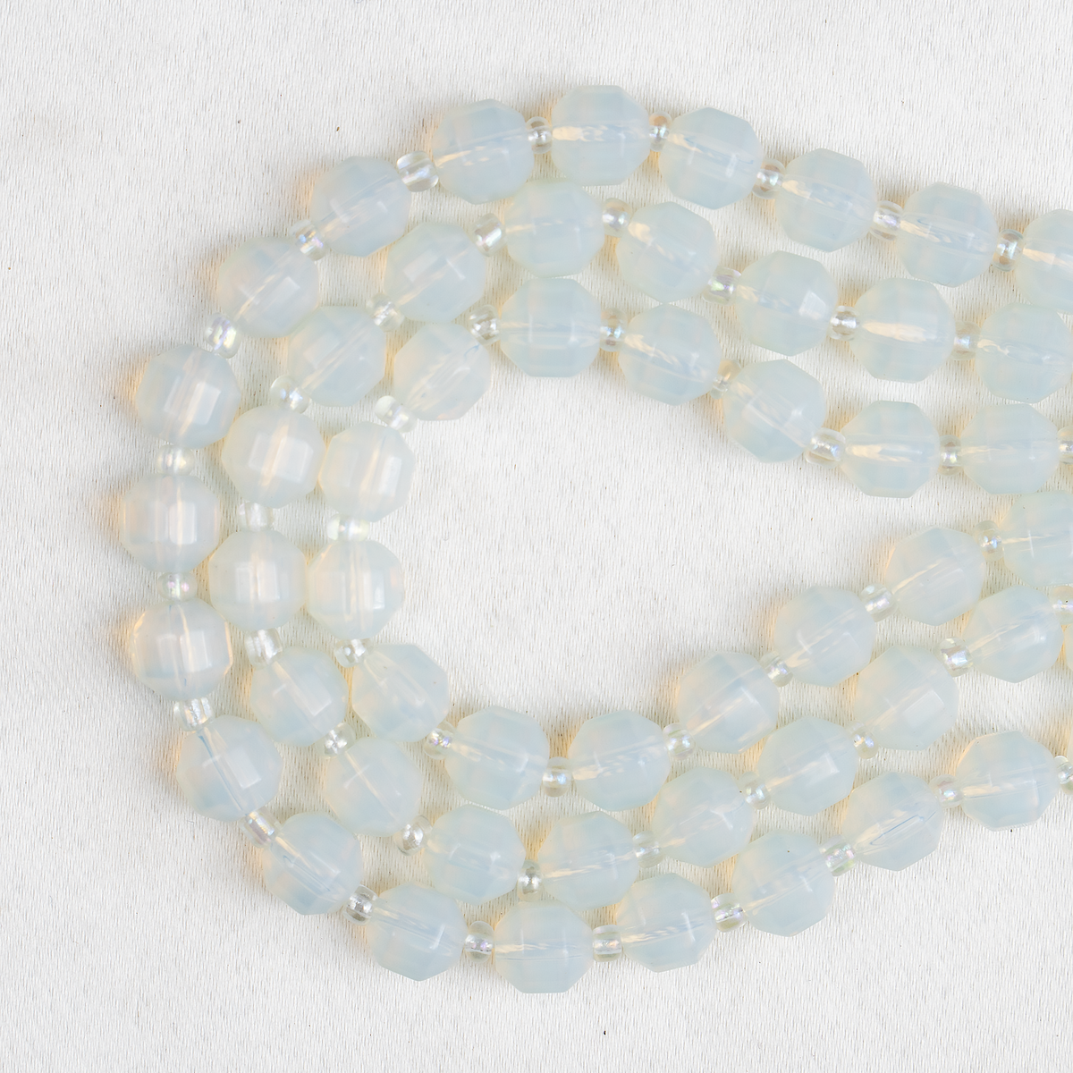 Opal Faceted Prism Cut Beads For Jewelry Making  DestGlow