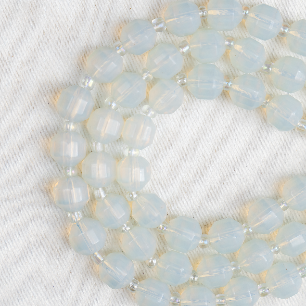 Opal Faceted Prism Cut Beads For Jewelry Making  DestGlow