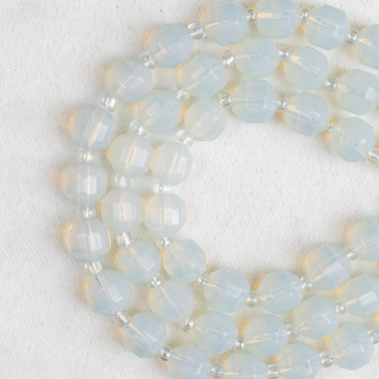 Opal Faceted Prism Cut Beads For Jewelry Making  DestGlow