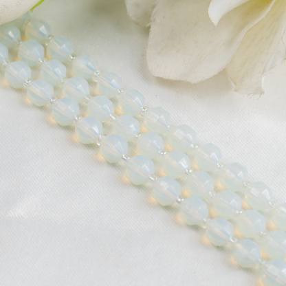 Opal Faceted Prism Cut Beads For Jewelry Making  DestGlow