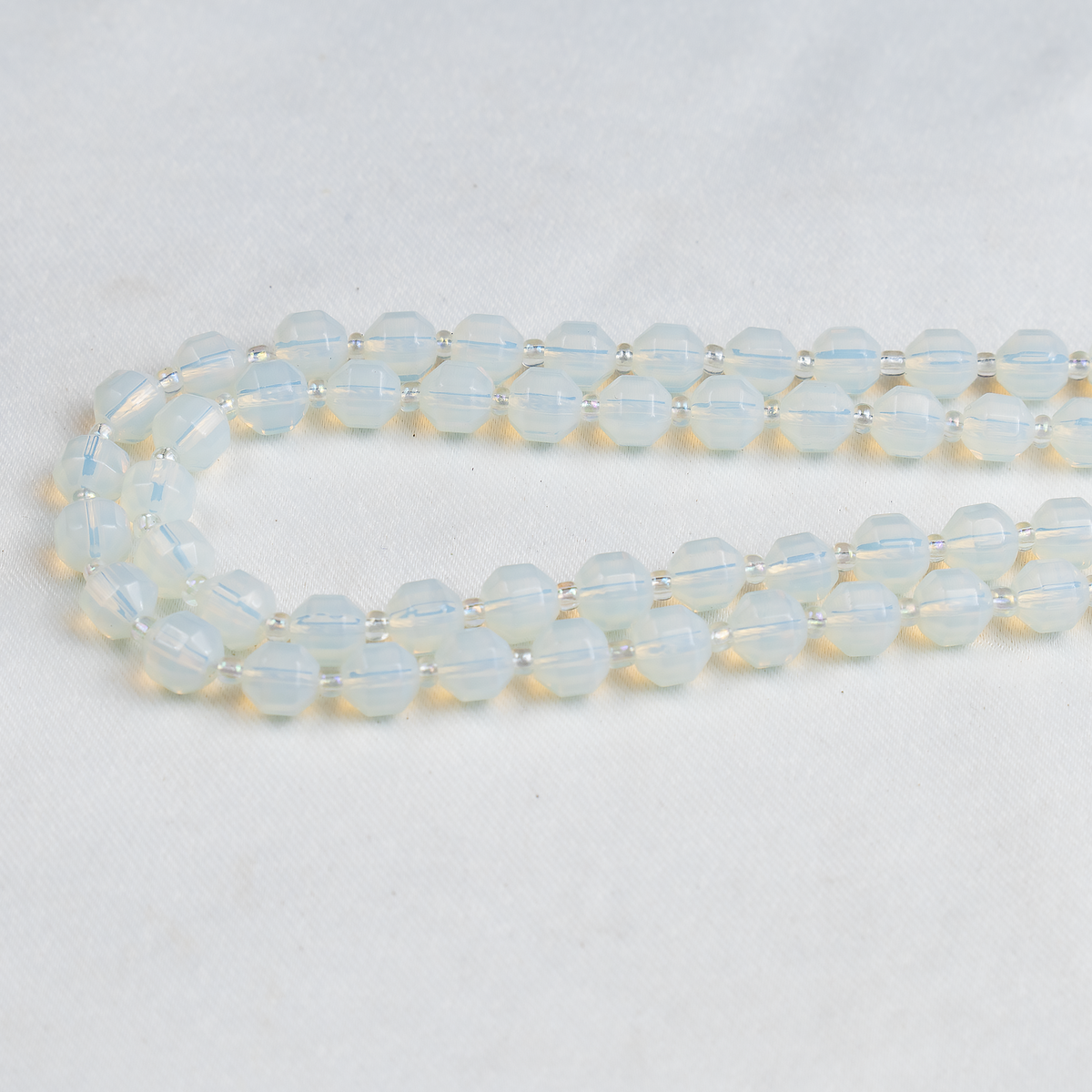 Opal Faceted Prism Cut Beads For Jewelry Making  DestGlow
