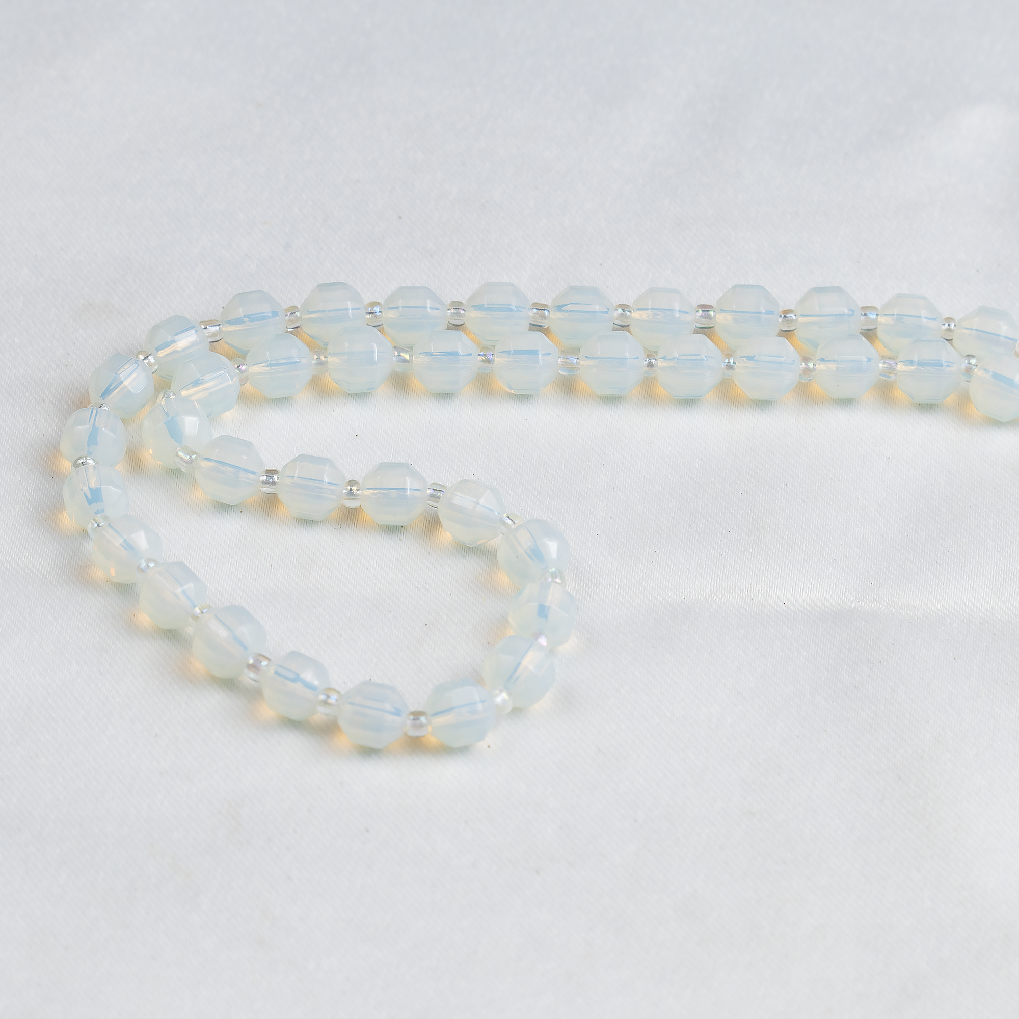 Opal Faceted Prism Cut Beads For Jewelry Making  DestGlow