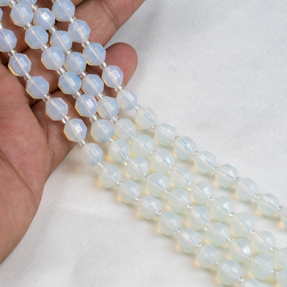 Opal Faceted Prism Cut Beads For Jewelry Making  DestGlow
