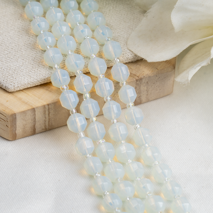 Opal Faceted Prism Cut Beads For Jewelry Making  DestGlow