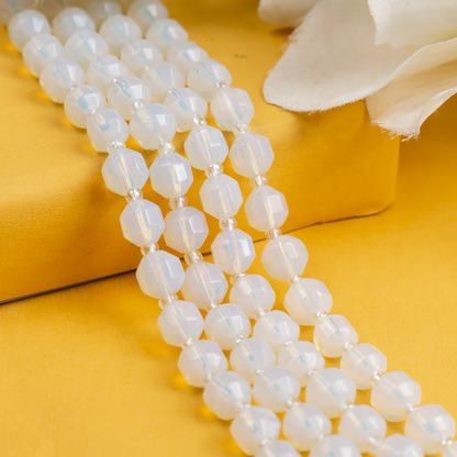 Opal Faceted Prism Cut Beads For Jewelry Making  DestGlow