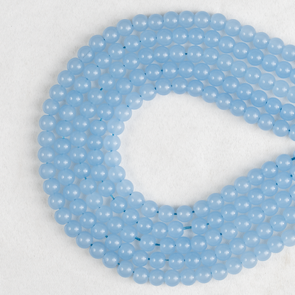 Chalcedony  Dyed Beads, Natural Round Crystal Beads 6mm to 10mm