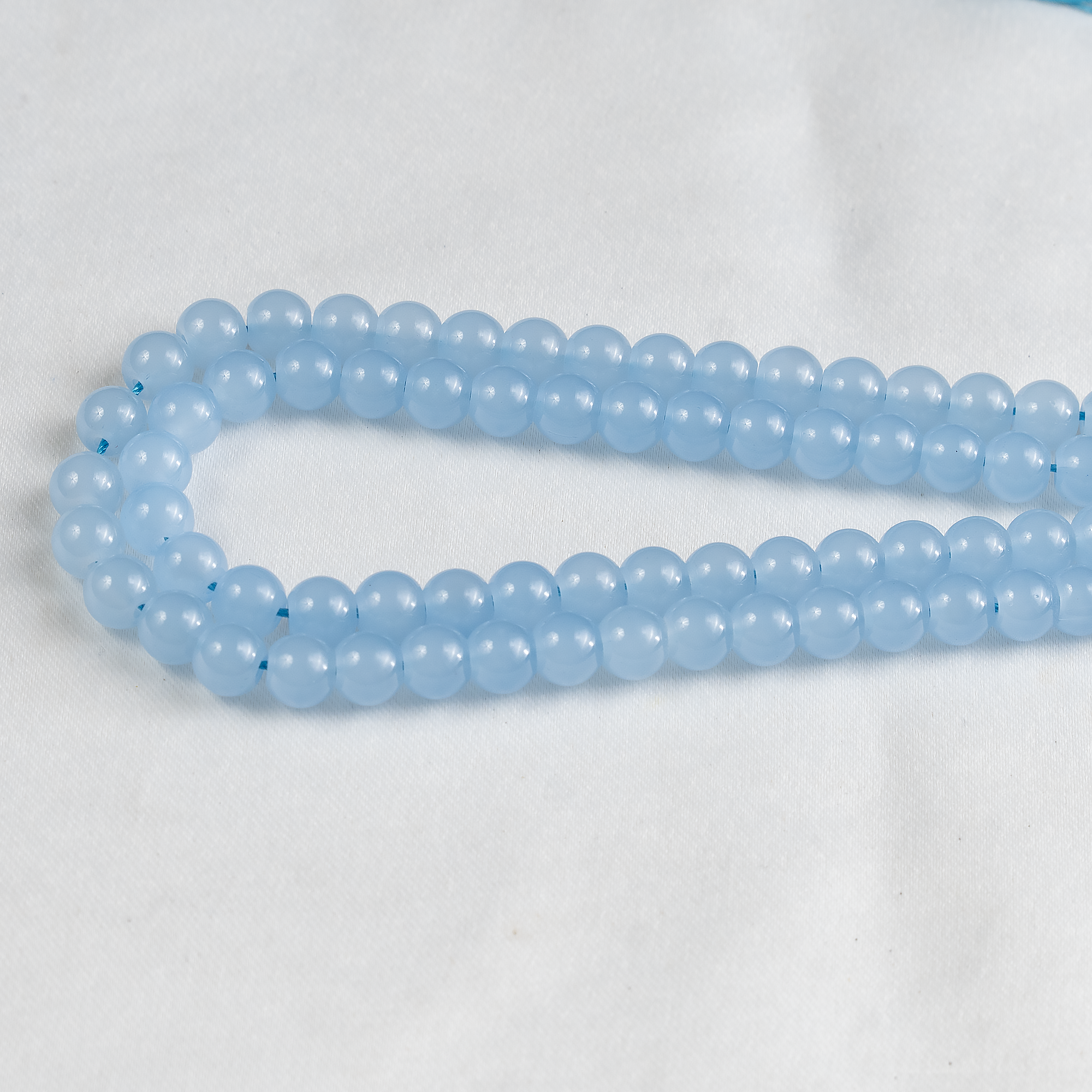 Chalcedony  Dyed Beads, Natural Round Crystal Beads 6mm to 10mm  DestGlow