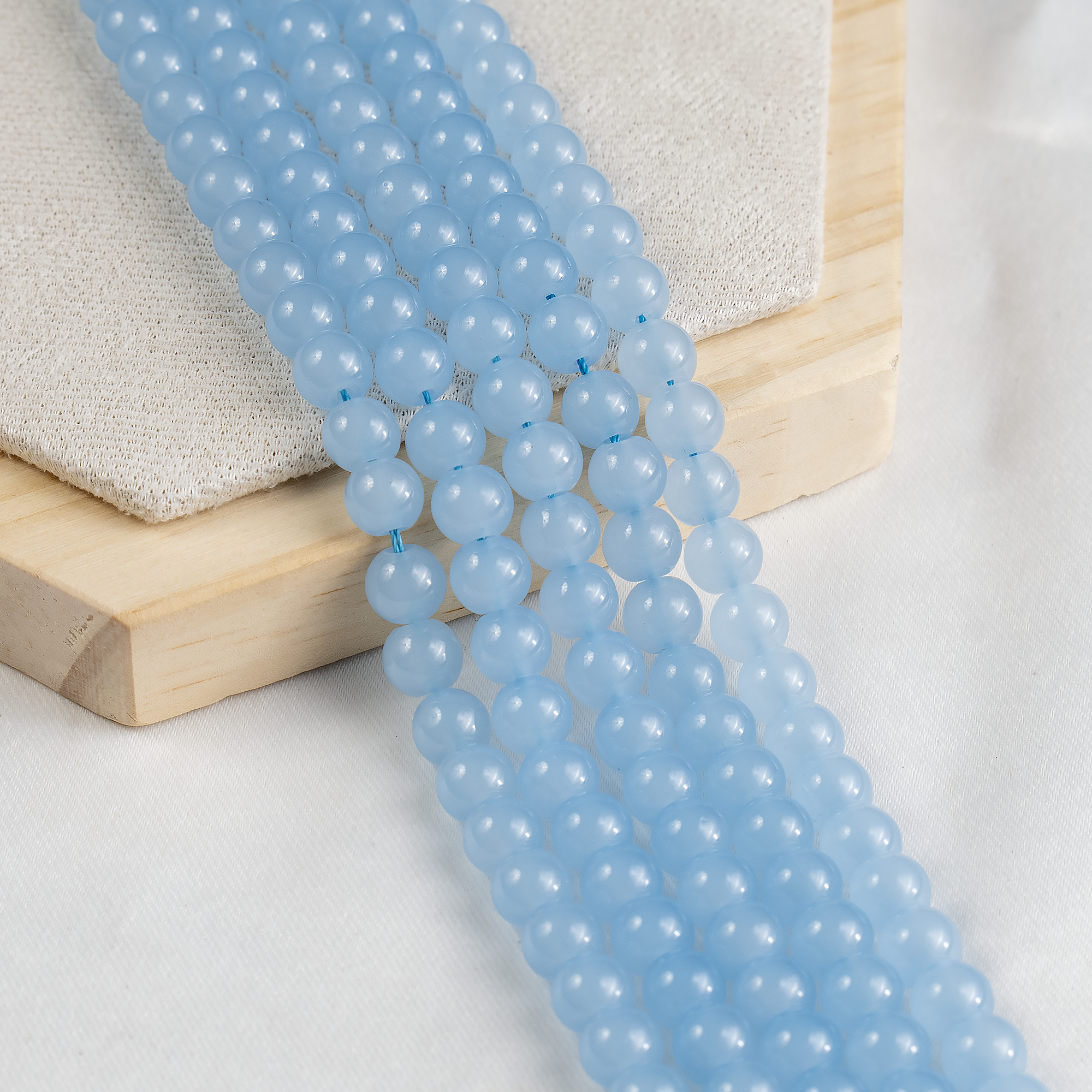 Chalcedony  Dyed Beads, Natural Round Crystal Beads 6mm to 10mm