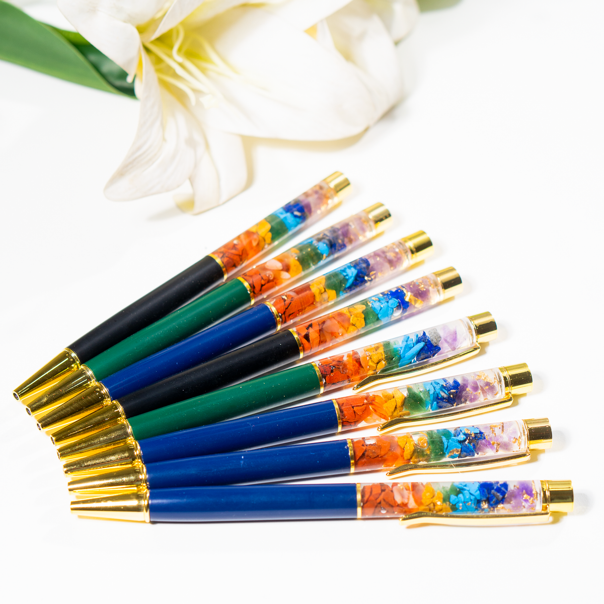 7Chakra Crystal Pen, Manifestation Pen, Healing Pen  DestGlow