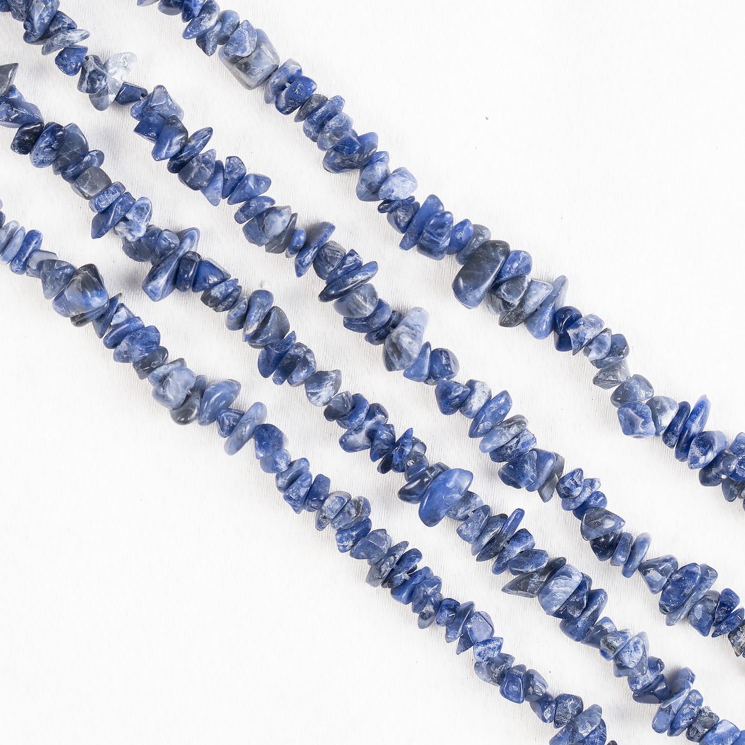 Uncut Raw Sodalite Crystal Chip Beads for Necklace (Alignment With The Higher Self and Meditation)  DestGlow