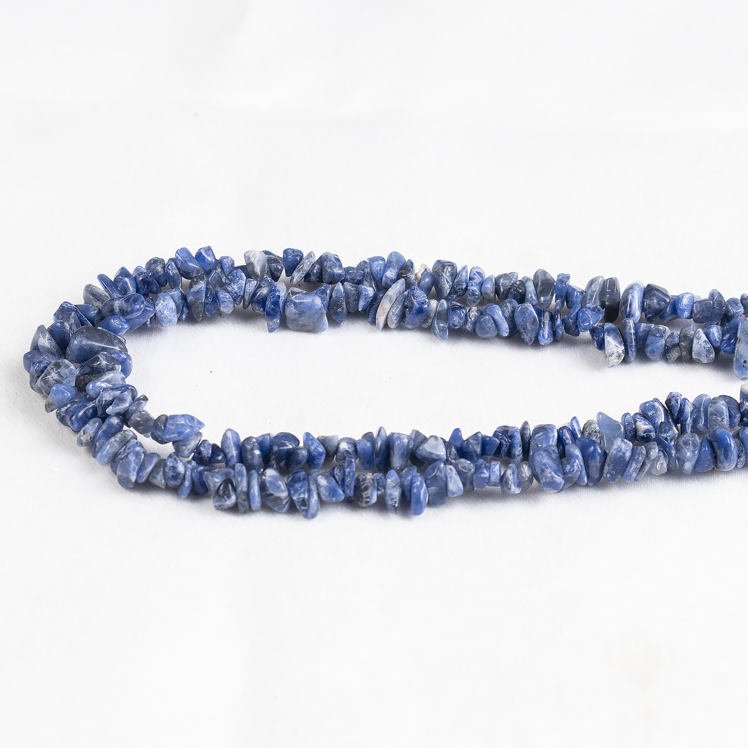 Uncut Raw Sodalite Crystal Chip Beads for Necklace (Alignment With The Higher Self and Meditation)  DestGlow