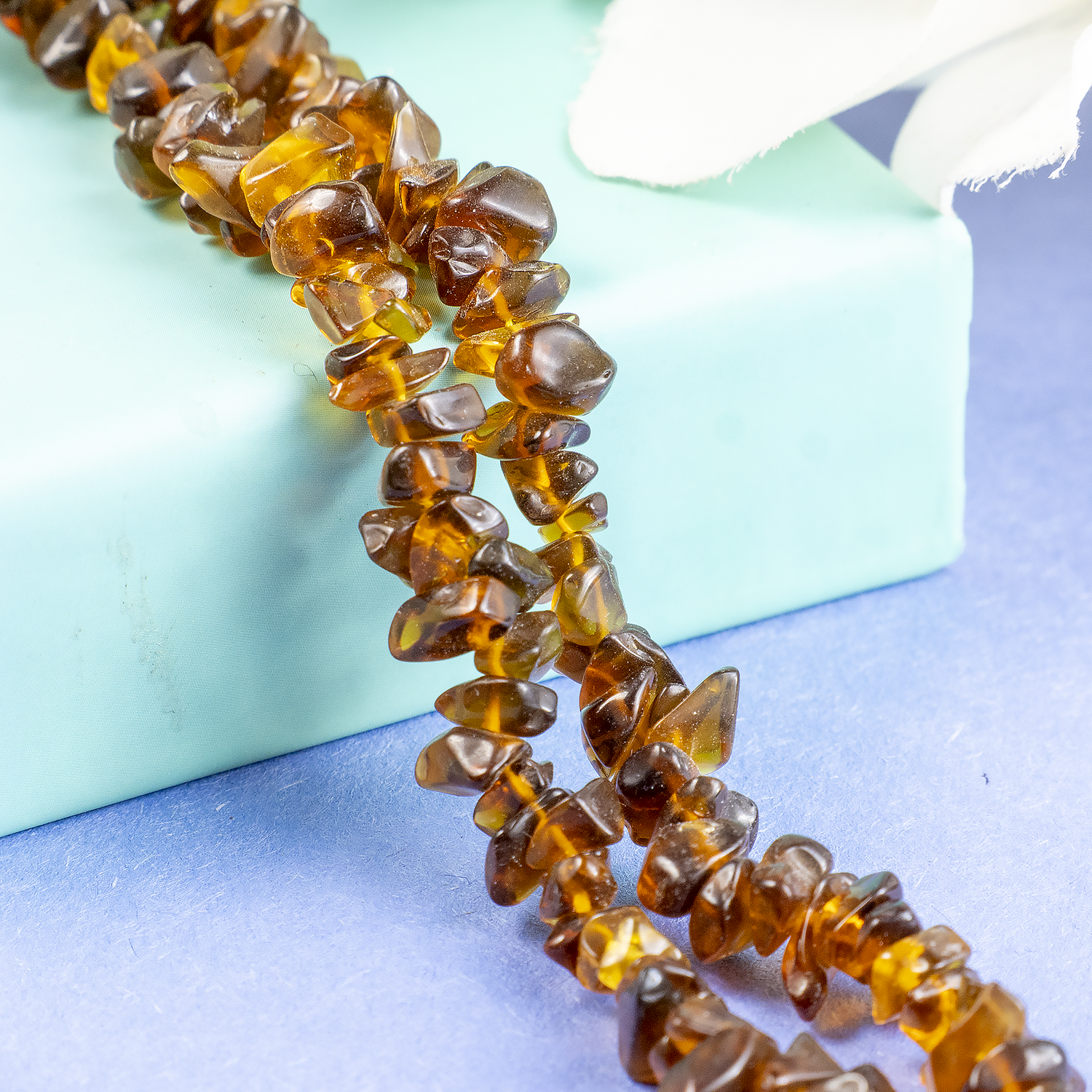 Smokey Quartz Chip Beads Necklace, Crystal Uncut Beads  DestGlow