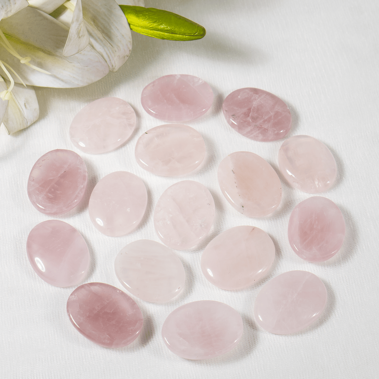 Rose Quartz Pocket Stones (Anxiety Relief and Relaxation)  DestGlow